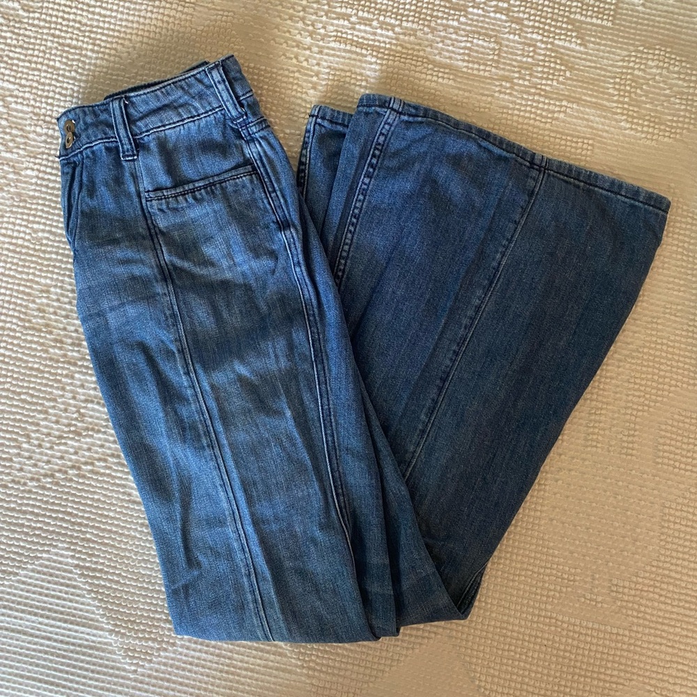 Anthropologie Pilcro & The Letterpress Bellbottom Wide Leg Jeans